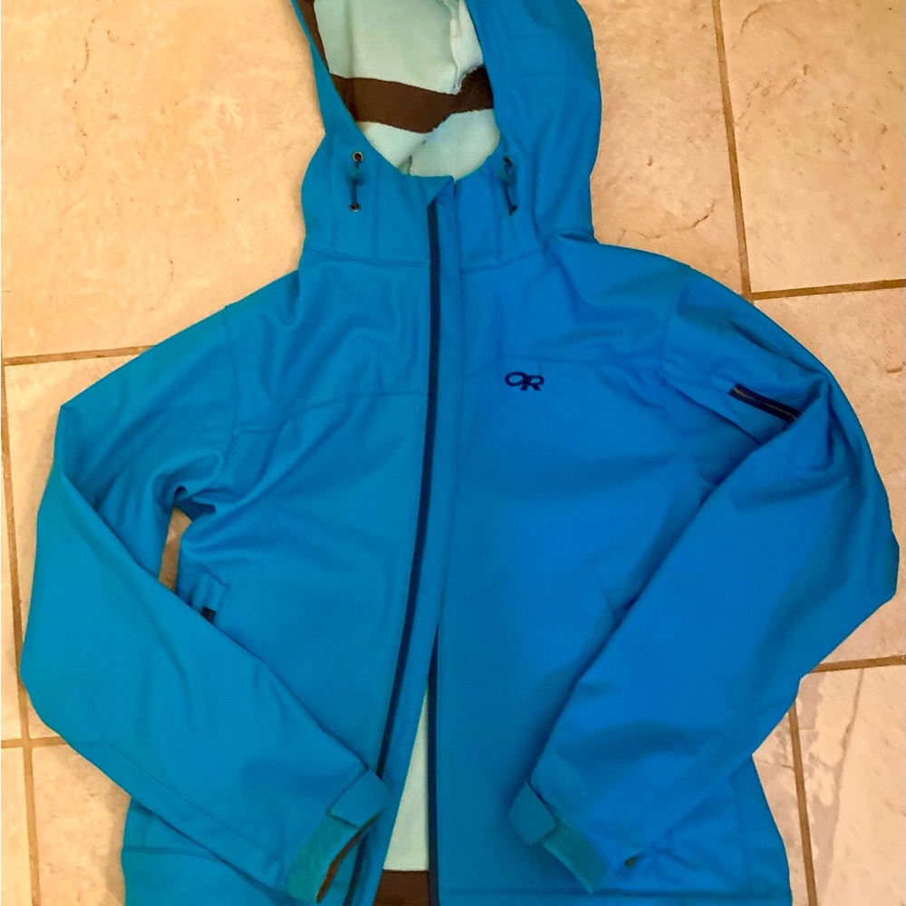 Outdoor Research women’s medium sky blue soft shell  jacket